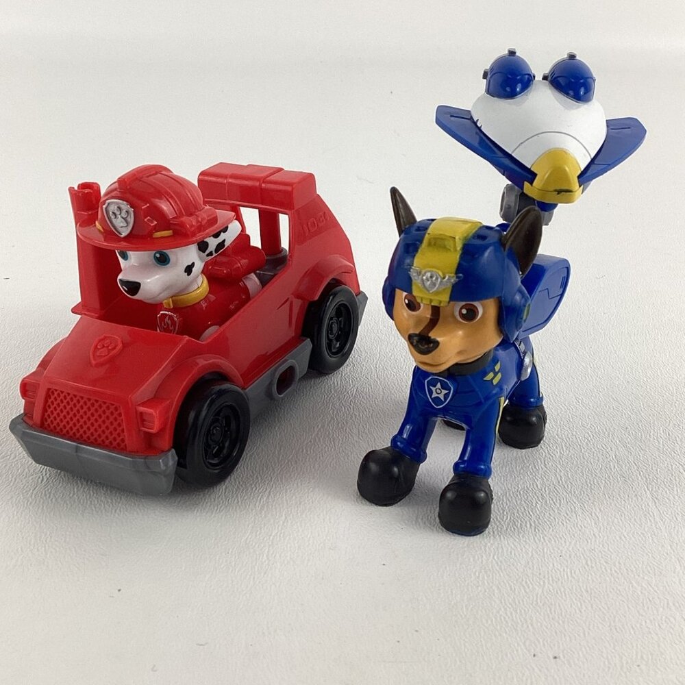 Paw Patrol Sky Rescue Pups Chase Police Marshall Figure Lot Spin Master